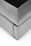 Łóżko CONTINENTAL 2 160 - popiel tap. Monolith 85 - Halmar