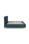 Łóżko MODULO W3 160 - wezgłowie ciemny zielony tap. Monolith 37 - Halmar