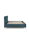 Łóżko MODULO W4 160 - wezgłowie ciemny zielony tap. Monolith 37 - Halmar