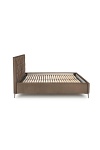 Łóżko MODULO W5 160 - wezgłowie beżowy tap. Monolith 09 - Halmar