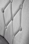 Krzesło ROYAL czarny / tap: MONOLITH 85 - Halmar