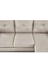 Sofa GERSON z podnóżkiem beżowy - Halmar