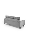Sofa GERSON z podnóżkiem popielaty - Halmar