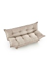 Sofa PILLOW rozkładana, beżowy - Halmar