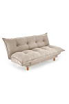 Sofa PILLOW rozkładana, beżowy - Halmar