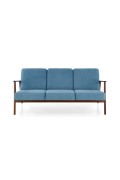 Sofa MILANO 3S - niebieski tap. Castel 74 - Halmar