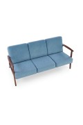 Sofa MILANO 3S - niebieski tap. Castel 74 - Halmar