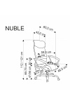 Fotel NUBLE obrotowy czarny - Halmar