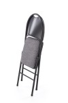 Krzesło K566 składane, czarny / popiel - Halmar