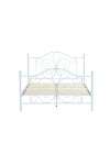 Łóżko PANAMA 140 cm metalowe biały - Halmar