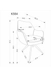 Krzesło K564 popielaty - Halmar