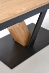 Stół FANIS rozkładany, naturalny / czarny - Halmar