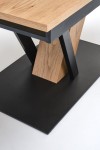 Stół FANIS rozkładany, naturalny / czarny - Halmar