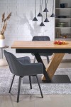 Stół FANIS rozkładany, naturalny / czarny - Halmar