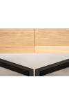 Stół MASSIVE 2 rozkładany 160-250x90x77 cm dąb naturalny/czarny - Halmar