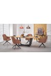 Stół MASSIVE 2 rozkładany 160-250x90x77 cm dąb naturalny/czarny - Halmar