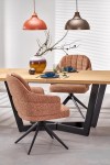 Stół MASSIVE 2 rozkładany 160-250x90x77 cm dąb naturalny/czarny - Halmar