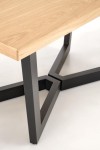 Stół MASSIVE 2 rozkładany 160-250x90x77 cm dąb naturalny/czarny - Halmar