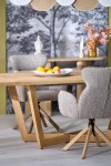 Stół MASSIVE 3 rozkładany 160-250x90x77 cm dąb naturalny/dąb naturalny - Halmar