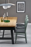 Stół FIESTA rozkładany 200-280x100x77 cm dąb naturalny/czarny - Halmar