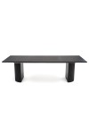 Stół BOLERO rozkładany 160-250x90x78 cm dąb naturalny/czarny - Halmar