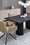 Stół BOLERO rozkładany 160-250x90x78 cm dąb naturalny/czarny - Halmar
