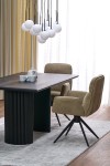Stół BOLERO rozkładany 160-250x90x78 cm dąb naturalny/czarny - Halmar