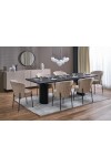 Stół BOLERO rozkładany 160-250x90x78 cm dąb naturalny/czarny - Halmar