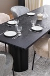 Stół BOLERO rozkładany 160-250x90x78 cm dąb naturalny/czarny - Halmar