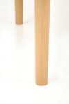 Stół PIVOT rozkładany 102-142x102x75 cm, blat - kaszmir, nogi - naturalny - Halmar