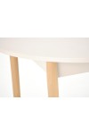 Stół PIVOT rozkładany 102-142x102x75 cm, blat - kaszmir, nogi - naturalny - Halmar