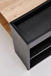 Ława MURCIA , dąb artisan / czarny - Halmar