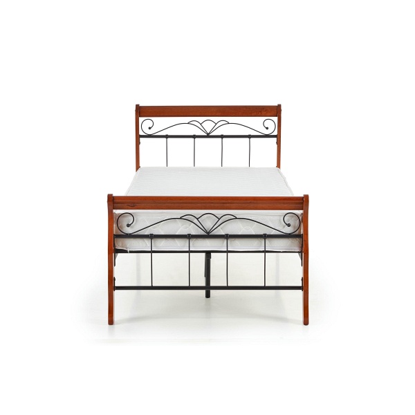 Łóżko VERONICA 90 cm czereśnia ant./czarny - Halmar