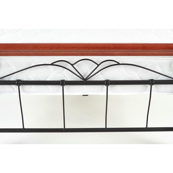 Łóżko VERONICA 90 cm czereśnia ant./czarny - Halmar