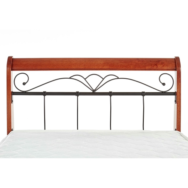 Łóżko VERONICA 90 cm czereśnia ant./czarny - Halmar