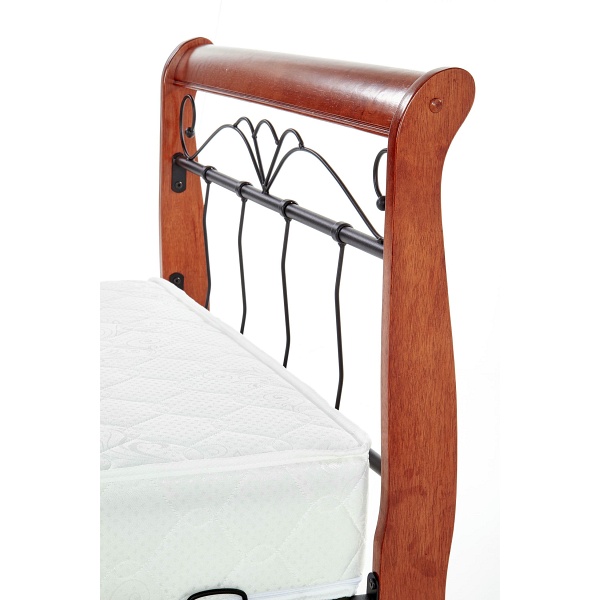 Łóżko VERONICA 90 cm czereśnia ant./czarny - Halmar