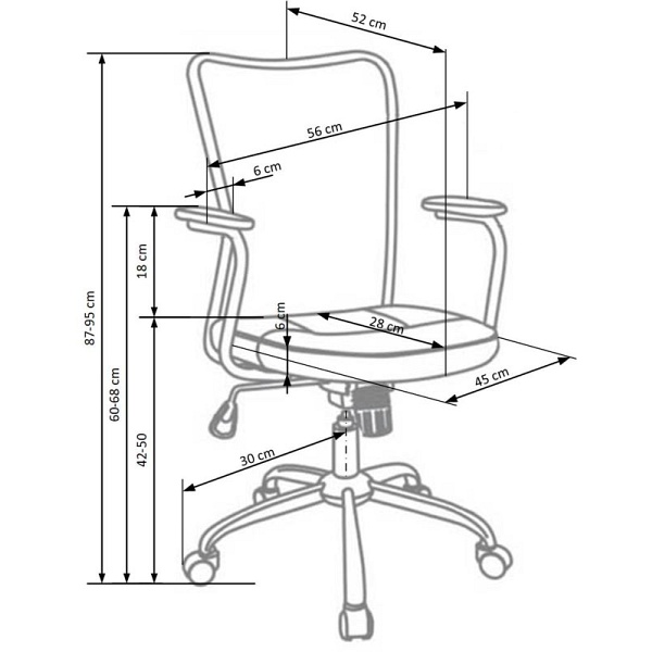 Fotel ANDY młodzieżowy popielaty / niebieski - Halmar