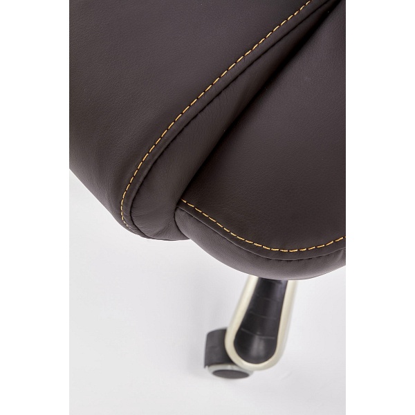 Fotel DESMOND gabinetowy ciemny brąz - Halmar