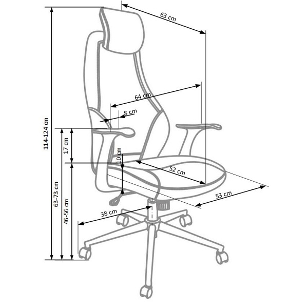 Fotel TORINO pracowniczy czarny - Halmar