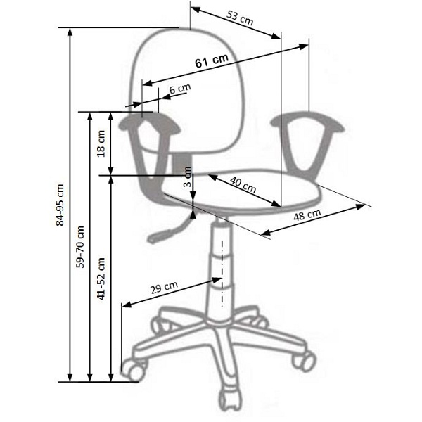 Fotel DARIAN BIS młodzieżowy różowy - Halmar