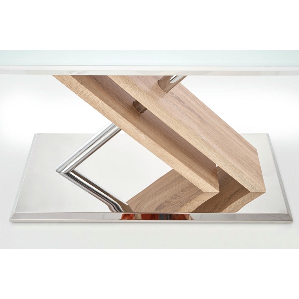 Stół NEXUS ekstra biały / dąb sonoma - Halmar