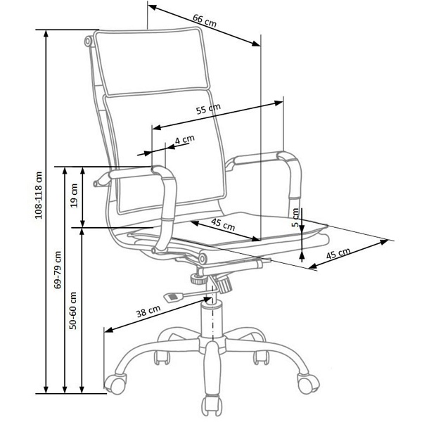Fotel MANTUS gabinetowy czarny - Halmar