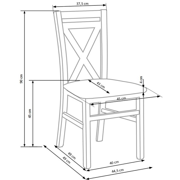Krzesło DARIUSZ 2 biały - Halmar
