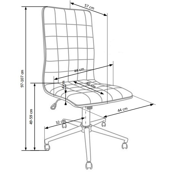 Fotel PORTO pracowniczy biały - Halmar