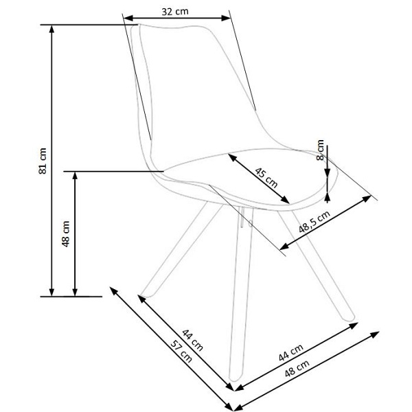 Krzesło K201 czarne - Halmar