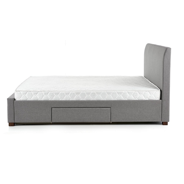 Łóżko MODENA 160 cm tapicerowane z szufladami popiel - Halmar