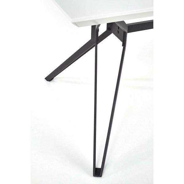 Stół PASCAL biało - czarny - Halmar