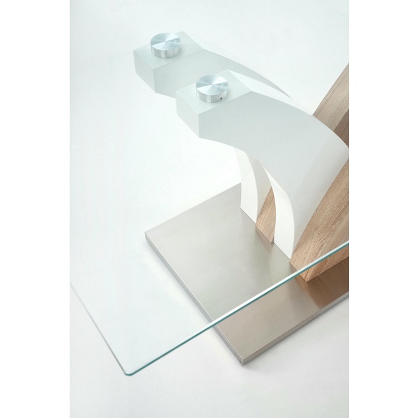 Stół VILMER dąb sonoma / biały - Halmar