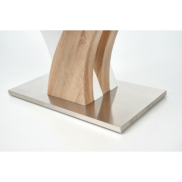 Stół VILMER dąb sonoma / biały - Halmar