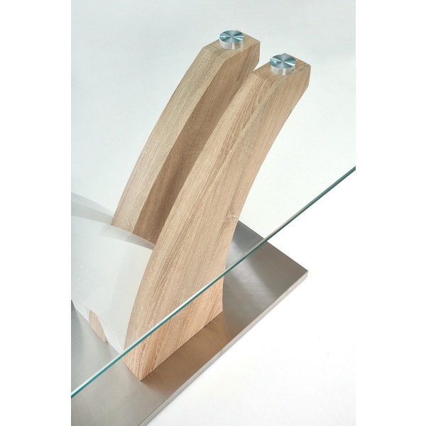 Stół VILMER dąb sonoma / biały - Halmar